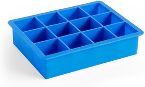 HAY - Silikon Eiswürfelbereiter rechteckig XL, blau