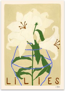 The Poster Club - Lilies von Carla Llanos, 50 x 70 cm