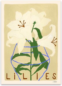 The Poster Club - Lilies von Carla Llanos, 30 x 40 cm