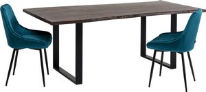 Tisch Harmony Dunkel Schwarz 180x90