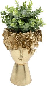 Deko Vase Flowercrown Gold 20cm
