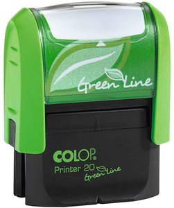 Colop "Green Line" P20 Stempel ohne Logo mit individueller Textplatte 4-zeilig