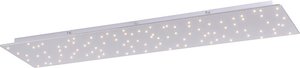 Deckenleuchte weiß 100 cm inkl. LED mit Fernbedienung - Lucci