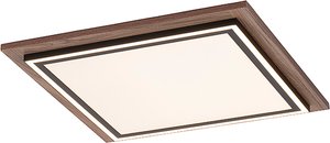 Deckenleuchte Holz quadratisch inkl. LED mit Fernbedienung - Ajdin