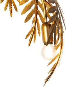 Vintage Stehlampe Antik Gold 3-flammig groß - Botanica