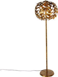 Vintage Stehlampe Antik Gold 45 cm 4-flammig - Linde