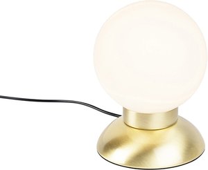 Design Tischleuchte gold dimmbar inkl. LED - Majestic
