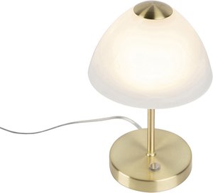 Design Tischleuchte gold dimmbar inkl. LED - Joya