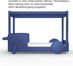 Mathy by bols Himmelbett Discovery Natur/Farbe, Kiefernholz + MDF