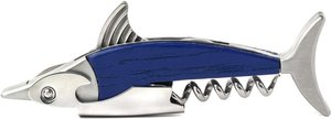Kikkerland Korkenzieher Marlin 20 cm blau