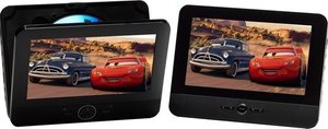 Denver Tragbarer DVD-Player für das Auto - 7 Zoll - 2 Bildschirme - inkl. Kopfstützenhalterung - MTW754TWIN