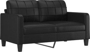 vidaXL-Zweisitzer-Sofa-140-cm-Kunstleder-schwarz