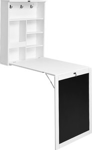 Coast Klappbarer Wandtisch - Schreibtisch mit Kreidetafel - 60 x 15,5 x 75 cm - Weiß