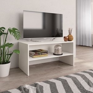vidaXL - TV - Möbel - 80x40x40 - cm - handgefertigt - Holz - weiß