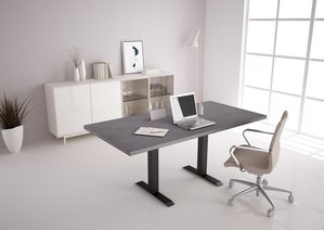 Esstisch Homeoffice Schreibtisch Tisch 140x90 Beton-Optik