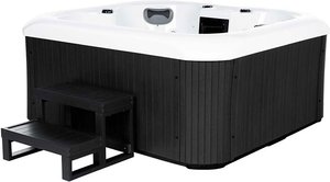 Home Deluxe Outdoor Whirlpool SEA STAR - mit Treppe und Thermoabdeckung