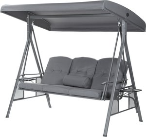 Home Deluxe Hollywoodschaukel DESCANSO - Grau