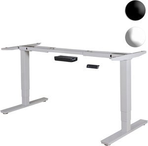 WOHNLING elektrischer Schreibtisch , höhenverstellbares Tischgestell mit Dual-Motor + Memory Funktion, höhenverstellbar von 63 - 128 cm