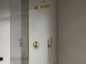 Unterputz-Duschset mit mechanischem Einhebelmischer - Goldfarben - TAMISE