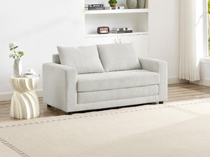 Sofa 2-Sitzer mit Schlaffunktion - Cord - Beige - MIRTO