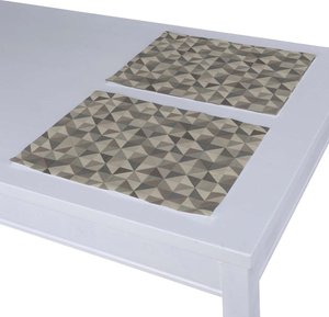 Tischset 2 Stck., grau, 30 × 40 cm, SALE (142-84)