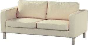 Bezug für Karlstad 2-Sitzer Sofa nicht ausklappbar, vanille, Sofahusse, Karlstad 2-Sitzer, Chenille (702-22)