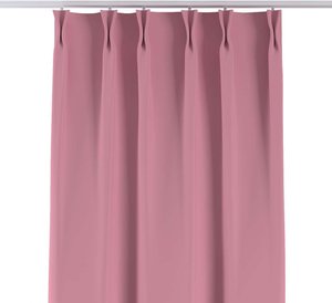 Vorhang mit flämischen 2-er Falten, rosa, 70x280cm, Blackout (verdunkelnd) (269-92)
