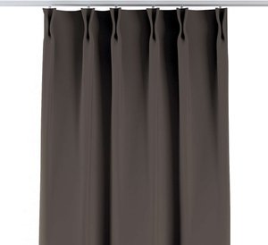 Vorhang mit flämischen 2-er Falten, braun, 70x280cm, Blackout (verdunkelnd) (269-80)