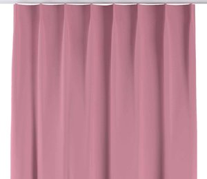 Vorhang mit flämischen 1-er Falten, rosa, 90 x 280, Blackout (verdunkelnd) (269-92)