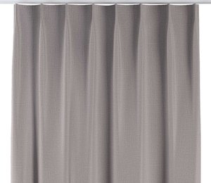 Vorhang mit flämischen 1-er Falten, hellgrau, 90 x 280, Blackout (verdunkelnd) (269-64)