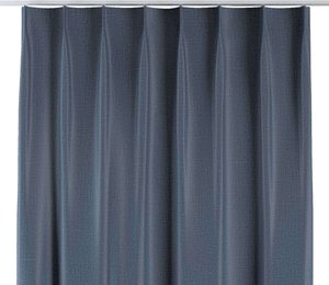 Vorhang mit flämischen 1-er Falten, dunkelblau, 90 x 280, Blackout (verdunkelnd) (269-67)