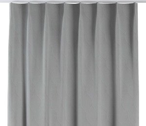 Vorhang mit flämischen 1-er Falten, grau, 90 x 280, Blackout (verdunkelnd) (269-19)