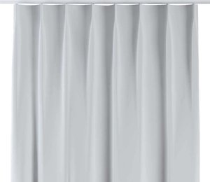 Vorhang mit flämischen 1-er Falten, weiß-grau, 90 x 280, Blackout 300 cm (269-05)