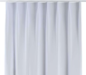Vorhang mit flämischen 1-er Falten, grau-weiss, 90 x 280, Blackout (verdunkelnd) (269-01)