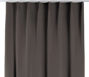 Vorhang mit flämischen 1-er Falten, braun, 90 x 280, Blackout (verdunkelnd) (269-80)