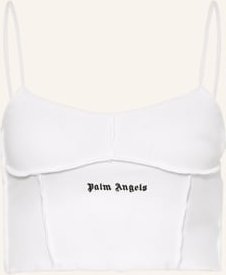 Palm Angels Cropped-Top weiss