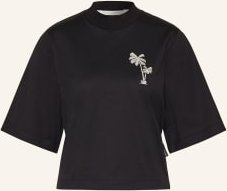Palm Angels Cropped-Shirt schwarz