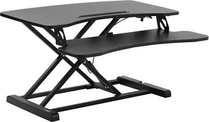 Schreibtisch Höhenverstellbar Vinsetto, schwarz