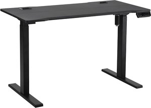 Höhenverstellbarer Schreibtisch mit Memory-Optionen Vinsetto, schwarz