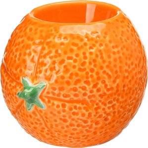 Teelichthalter ORANGE ca.10x7cm, orange