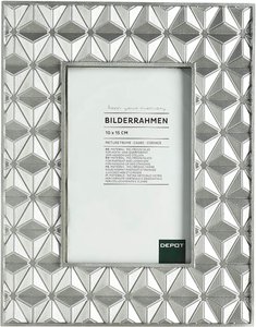 Bilderrahmen Diamant, 10x15cm, silber