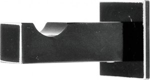 Häfele Garderobenhaken H3832 Edelstahl schwarz Kleiderhaken Tiefe 52 mm