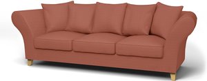 IKEA - Bezug für 3,5er-Sofa Backa, Retro Pink, Cord - Bemz