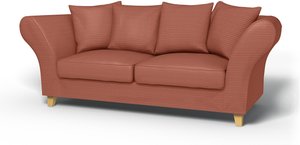 IKEA - Bezug für 2,5er-Sofa Backa, Retro Pink, Cord - Bemz