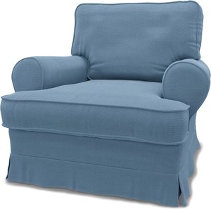 IKEA - Bezug für Sessel Barkaby (Standardmodell), Vintage Blue, Leinen - Bemz