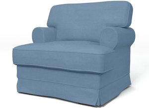 IKEA - Bezug für Sessel Ekeskog, Vintage Blue, Leinen - Bemz