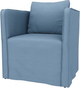 IKEA - Bezug für Sessel Ekerö, Vintage Blue, Leinen - Bemz