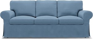 IKEA - Bezug für 3er-Sofa Ektorp, Vintage Blue, Leinen - Bemz