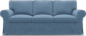 IKEA - Bezug für 3er-Sofa Ektorp, Vintage Blue, Leinen - Bemz