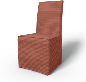 IKEA - Bezug für Stuhl Henriksdal Bodenlanger Bezug mit französischen Nähten (Standard Modell), Retro Pink, Cord - Bemz